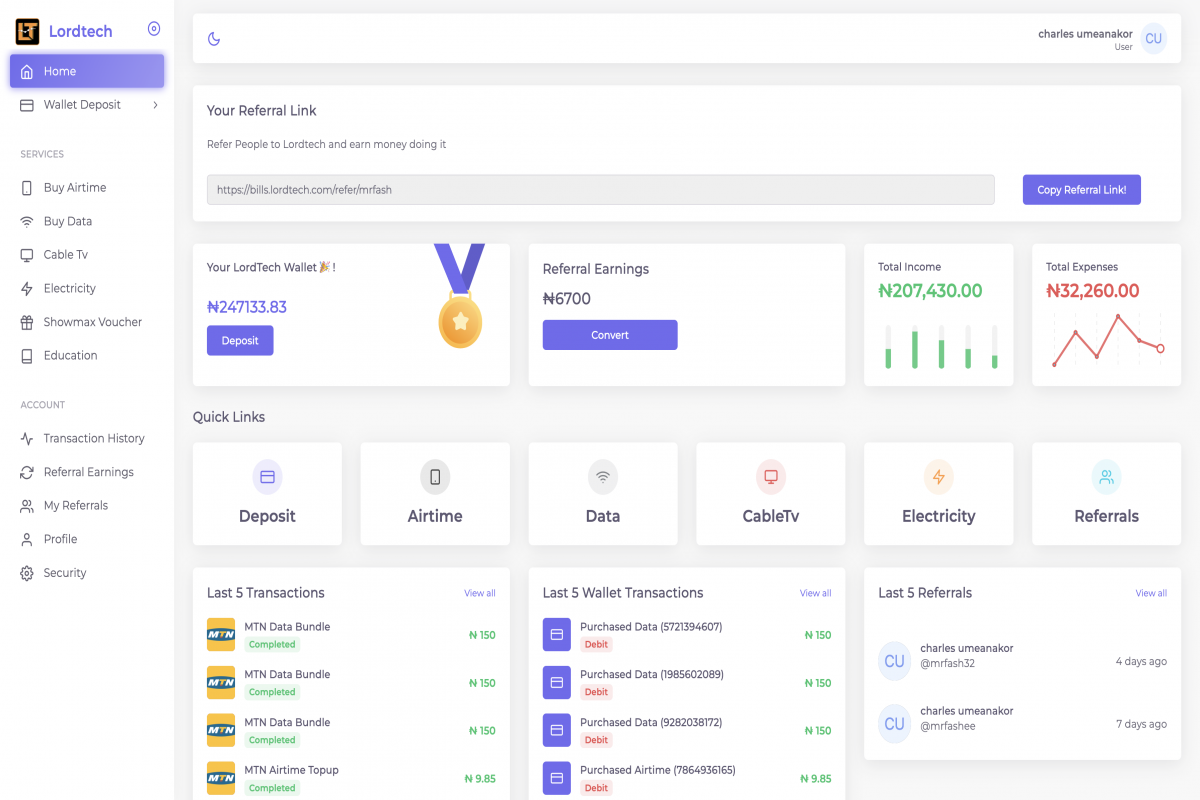 VTU website for Lordtech